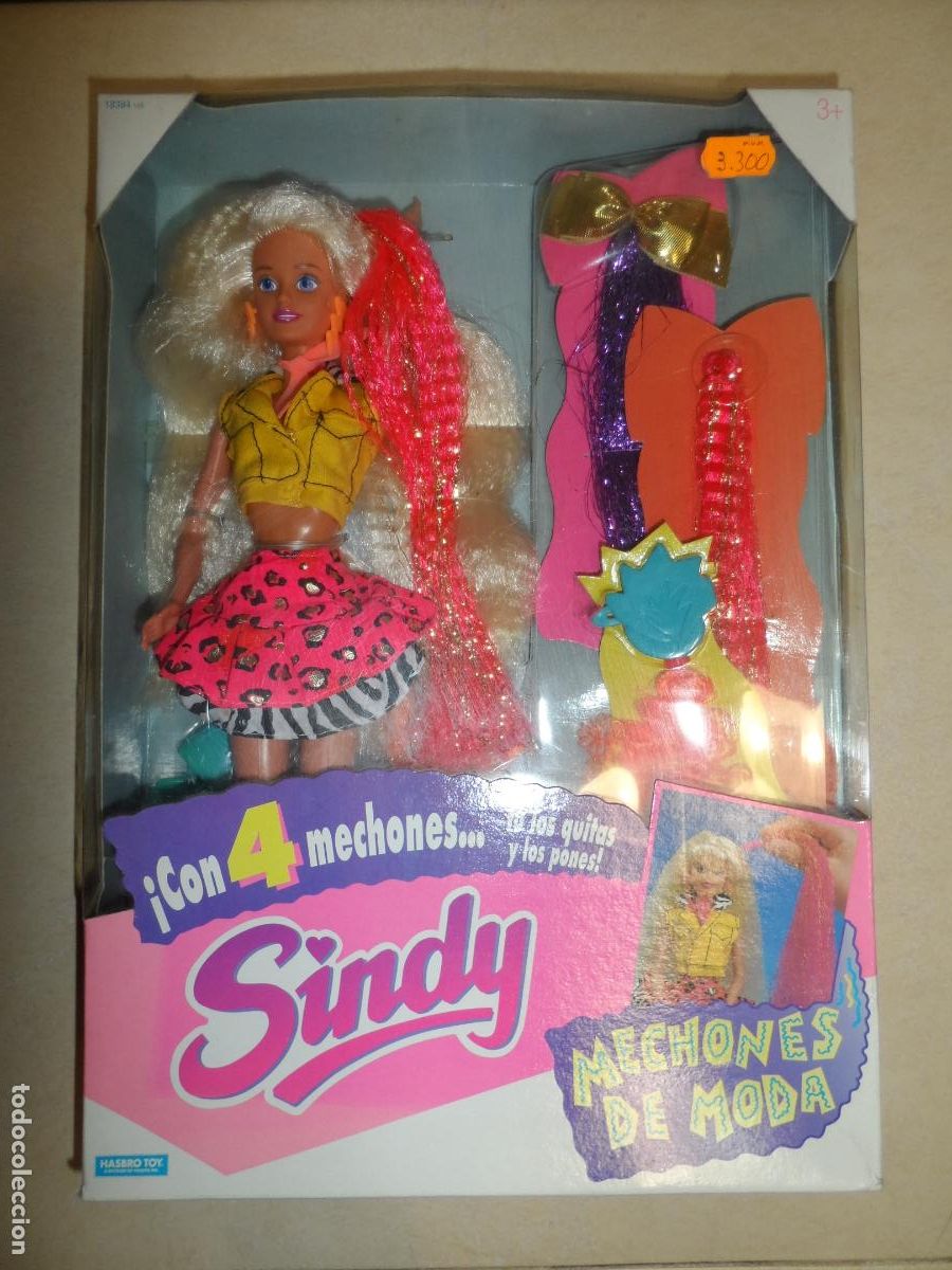 Mu&ntilde;ecas modernas: MU&Ntilde;ECA SINDY MECHONES DE MODA 1993 HASBRO NUEVO