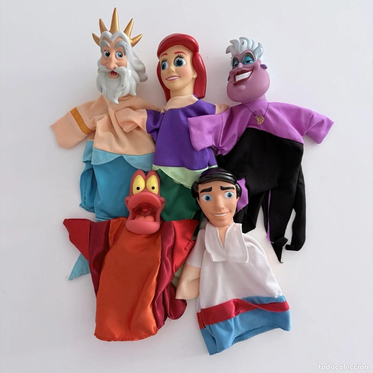 Modern Dolls: Lot x5 TITERES Little MERMAID Walt Disney official product vintage LA SIRENITA