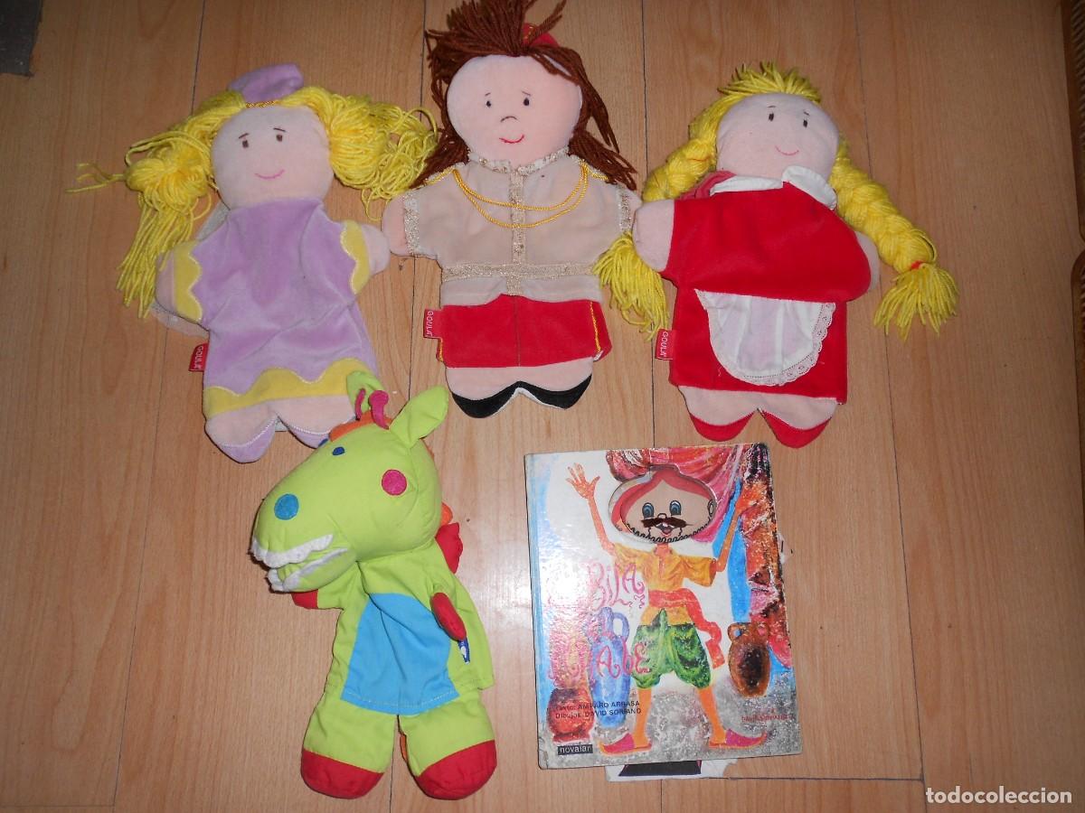 Bambole Moderne: MARIONETAS LOTE de 4 MARIONETAS + 1 LIBRO con MARIONETA ( Princesas y Dragon )