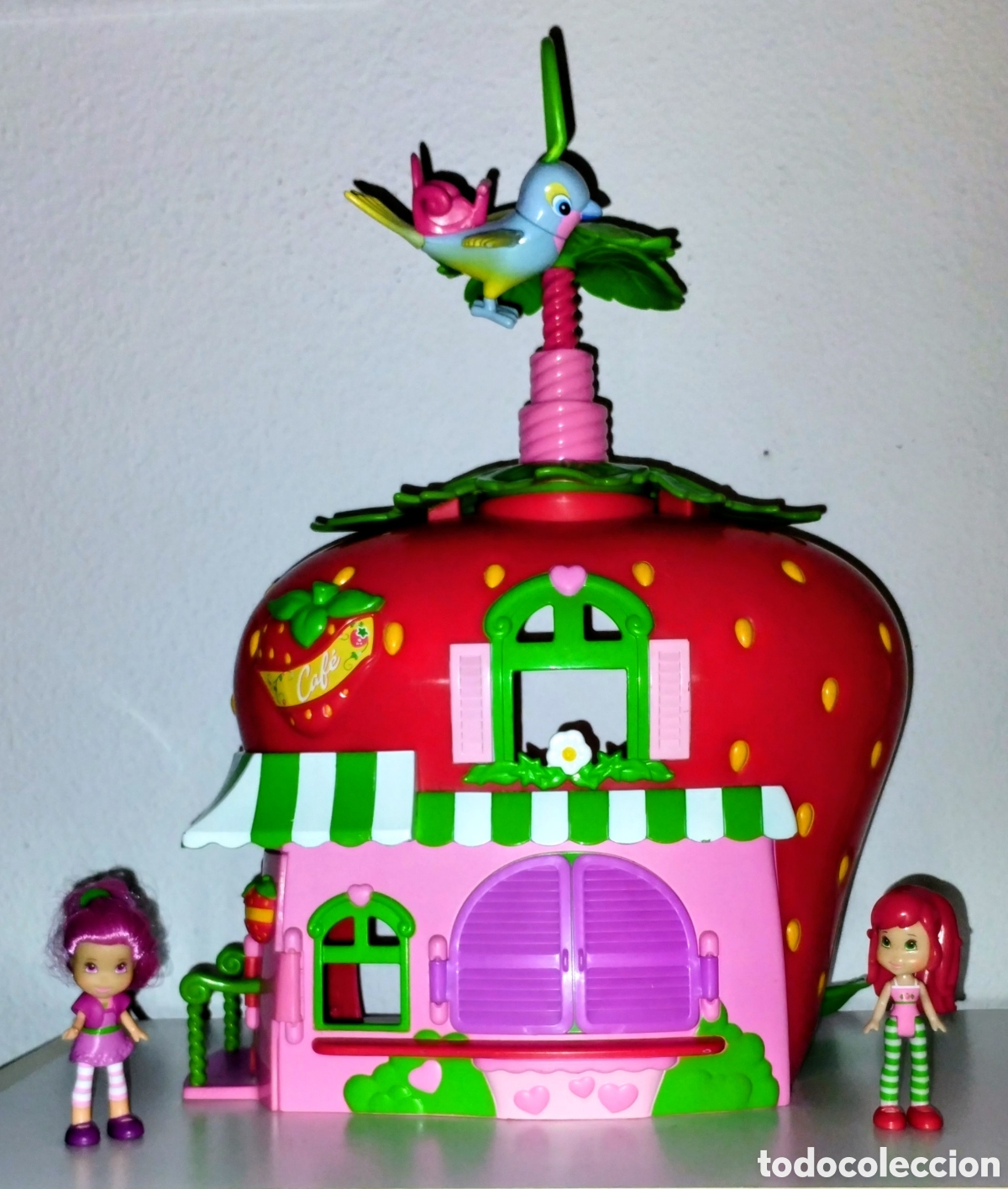 Modern Dolls: CAFETER&Iacute;A TARTA DE FRESA + FIGURAS de HASBRO todo EN BUEN ESTADO incluye todo lo que ve en las fotos
