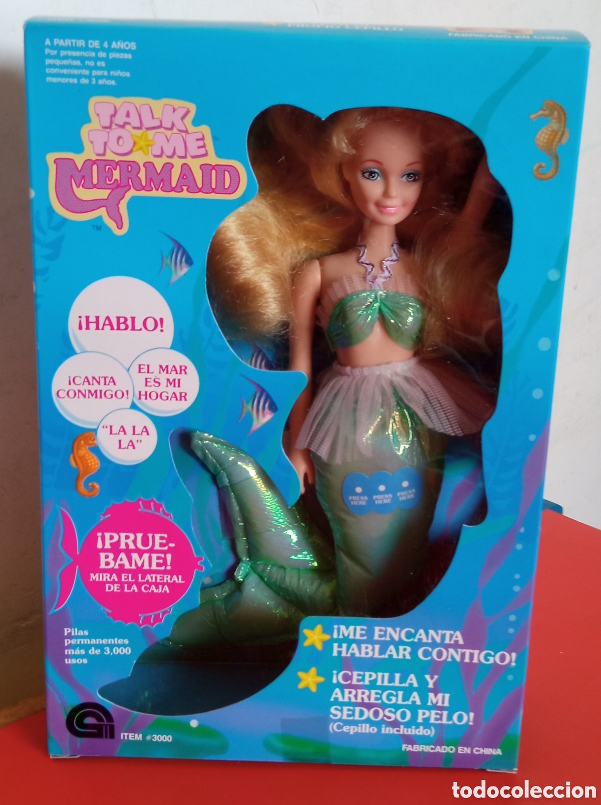 Mu&ntilde;ecas modernas: SIRENITA PELO RUBIO.IMPORTACI&Oacute;N 90'S.NUEVA EN CAJA.NO FUNCIONA.