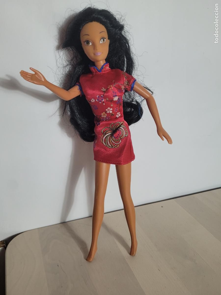 Mu&ntilde;ecas modernas: mu&ntilde;eca disney simba toys jasmine con vestido oriental barbie