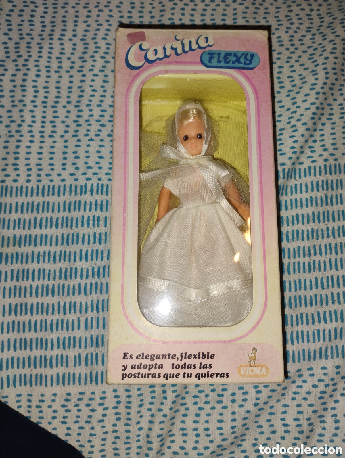 Mu&ntilde;ecas modernas: &diams;Mu&ntilde;eca Carina Flexy Vicma (Comuni&oacute;n) A&ntilde;os 70 - En Caja Original