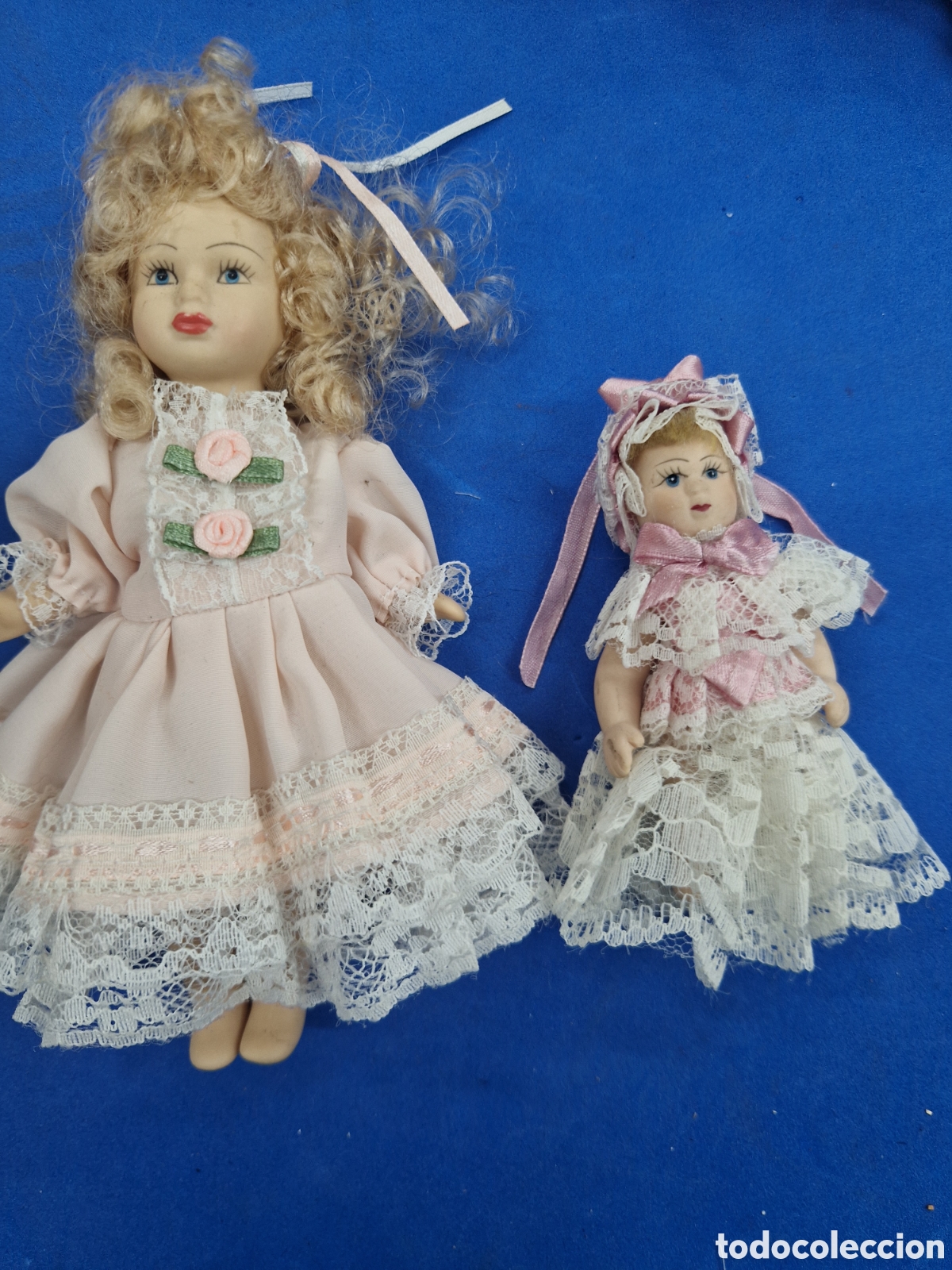 Mu&ntilde;ecas modernas: Mu&ntilde;eca con bebe de porcelana - Foto 2