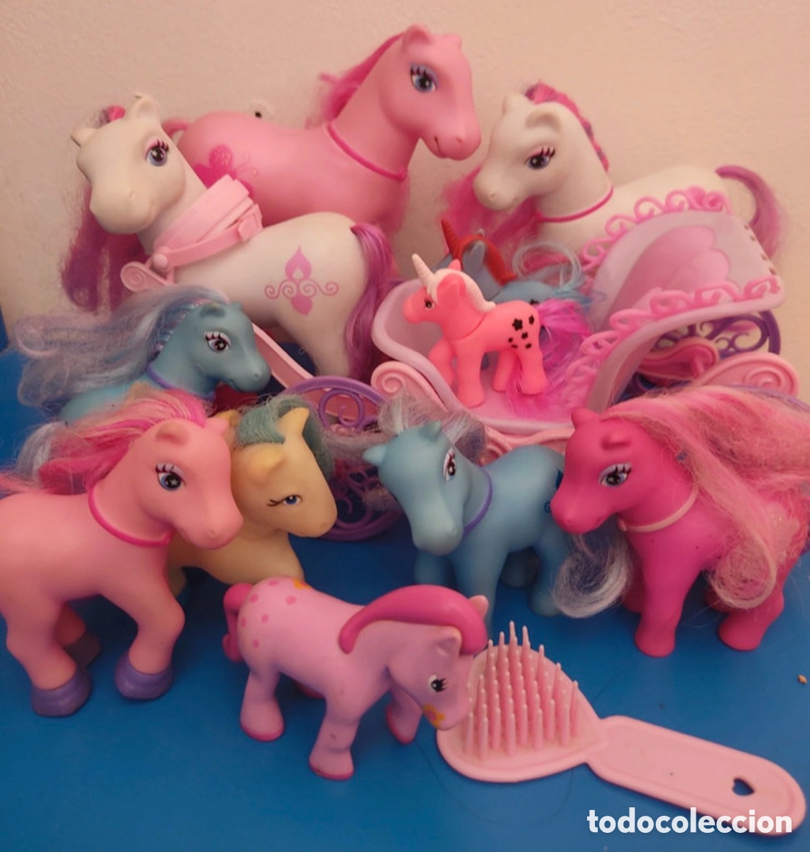 Mu&ntilde;ecas modernas: Lote My Little pony + carruaje de regalo