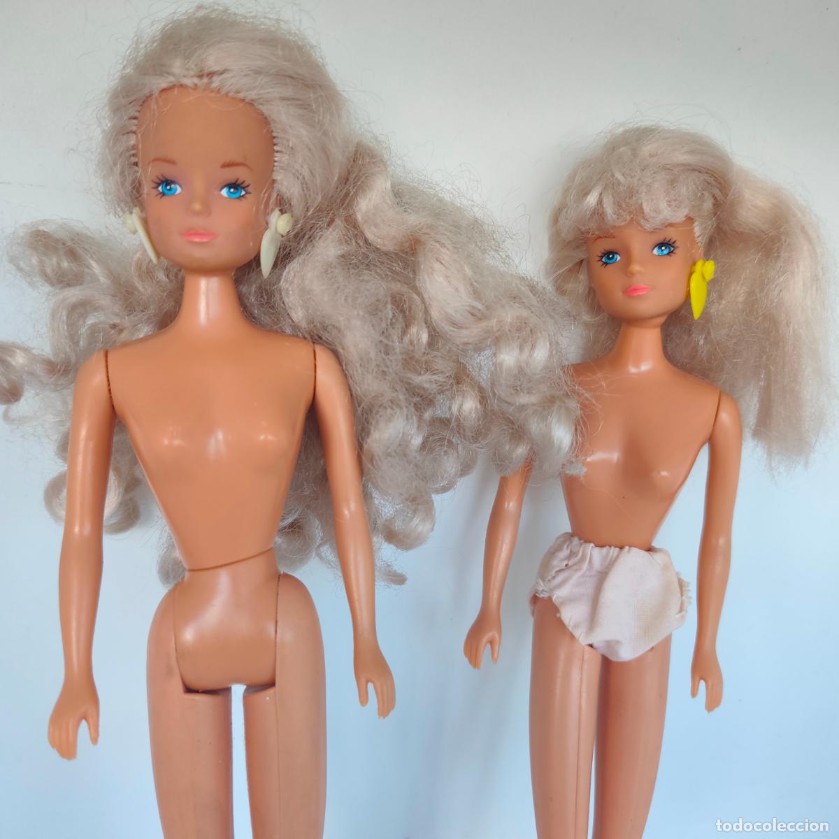 Mu&ntilde;ecas modernas: Lote 2 mu&ntilde;ecas sin marca tipo Barbie