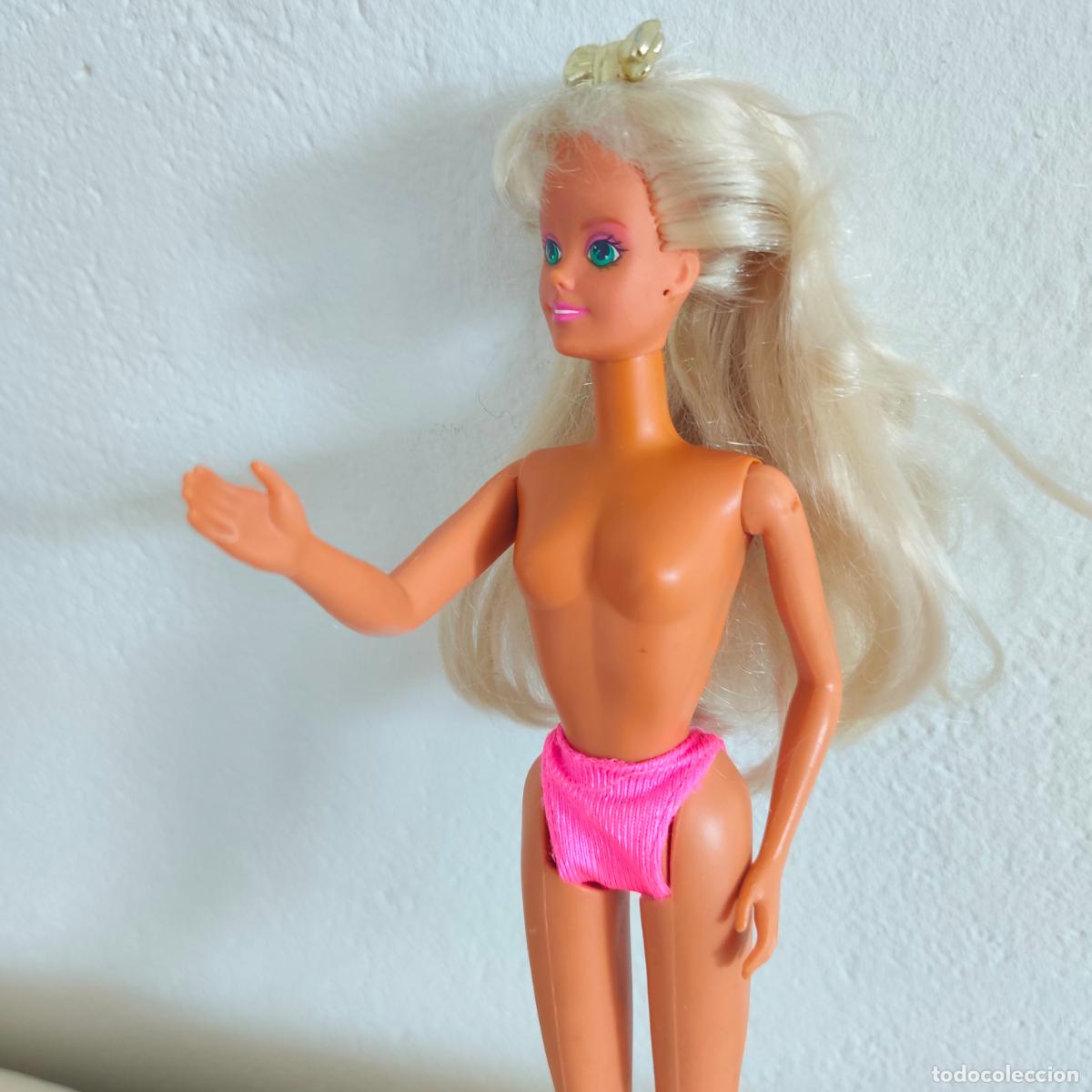 Mu&ntilde;ecas modernas: Mu&ntilde;eca Sindy Party Lights de Hasbro. 1992 - Foto 4
