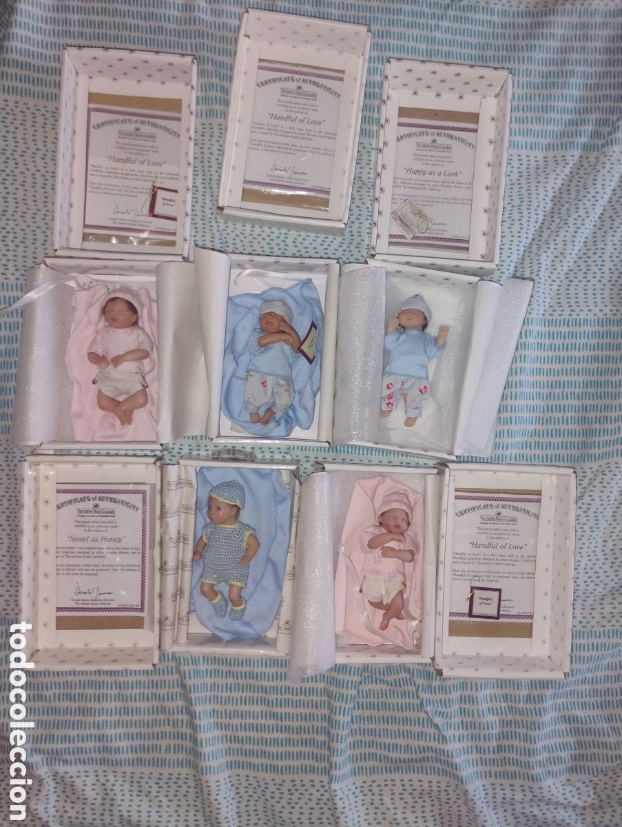 Mu&ntilde;ecas modernas: &diams;LOTE 5 Mu&ntilde;ecas Ashton-Drake &ndash; OFERTA 5x4 (Con Caja y Certificado)