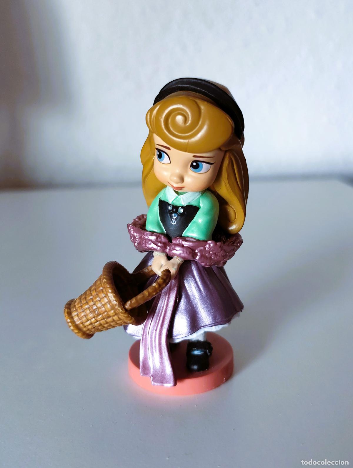 Mu&ntilde;ecas modernas: Figurita MINI ANIMATORS Aurora de La Bella Durmiente - Disney - 8 cm.