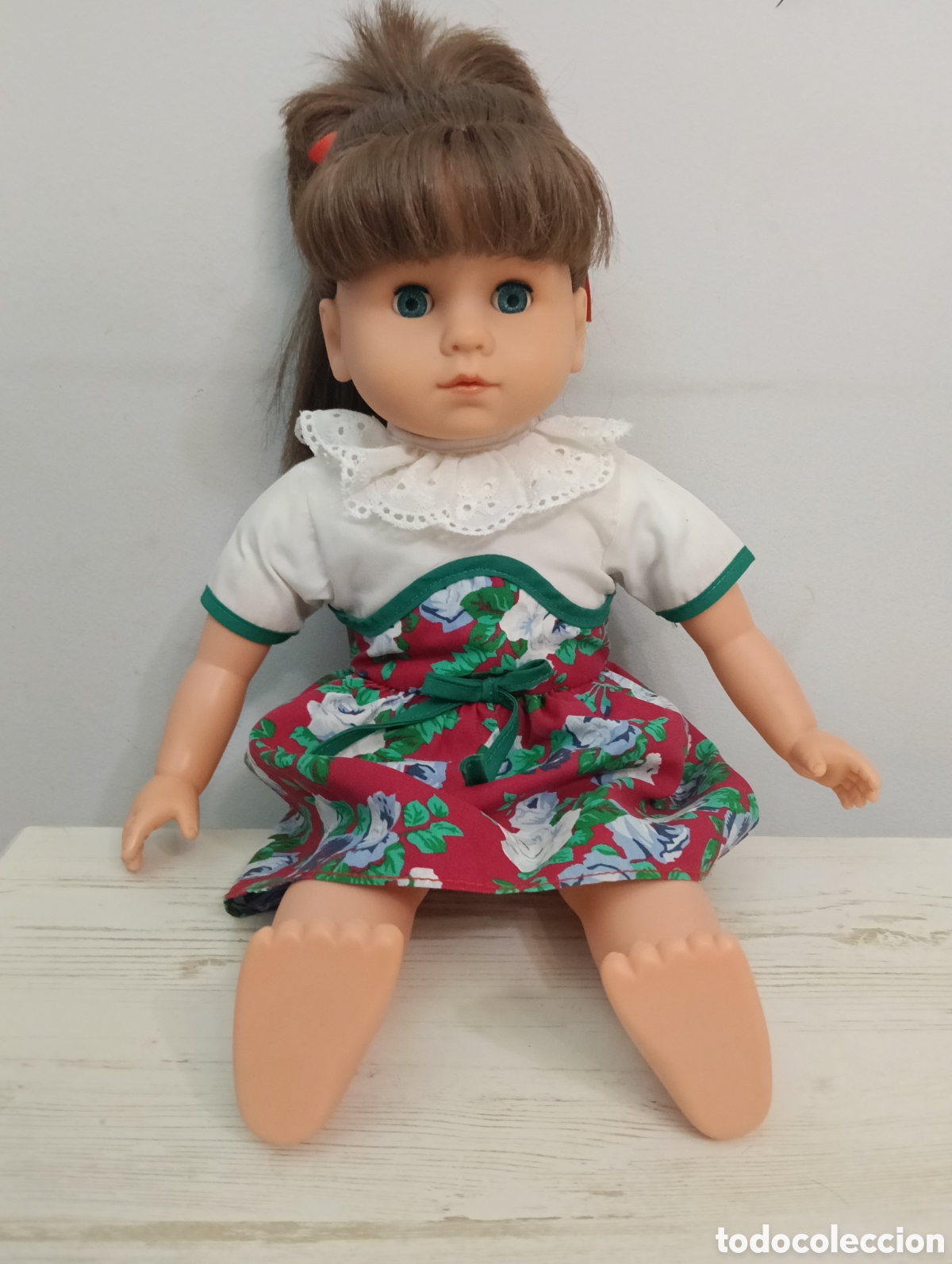 Mu&ntilde;ecas modernas: Mu&ntilde;eca alemana vintage a&ntilde;os 80 - Pelo restaurado