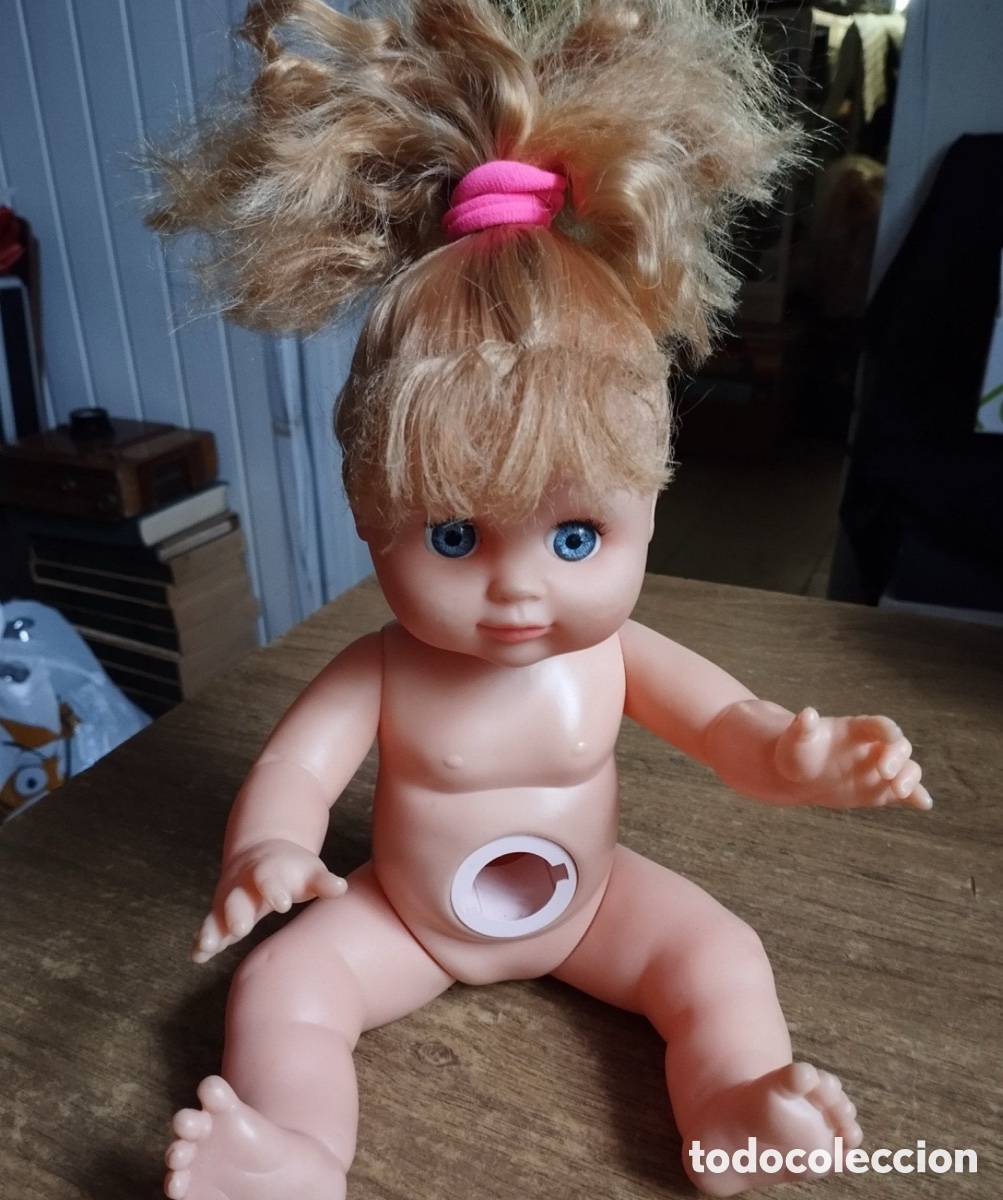 Mu&ntilde;ecas modernas: Mu&ntilde;eca beb&eacute; vintage / europea 33 cm &mdash; Cuerpo de pl&aacute;stico duro, extremidades y cabeza de vinilo