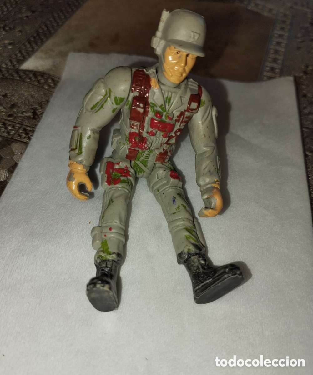 Mu&ntilde;ecas modernas: Figura de Acci&oacute;n Militar / Soldado Articulado Vintage (7 cm) - A&ntilde;os 80/90