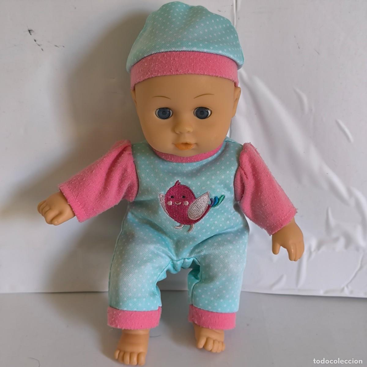 Mu&ntilde;ecas modernas: Mu&ntilde;eco beb&eacute; con pijama y gorrito - Foto 4