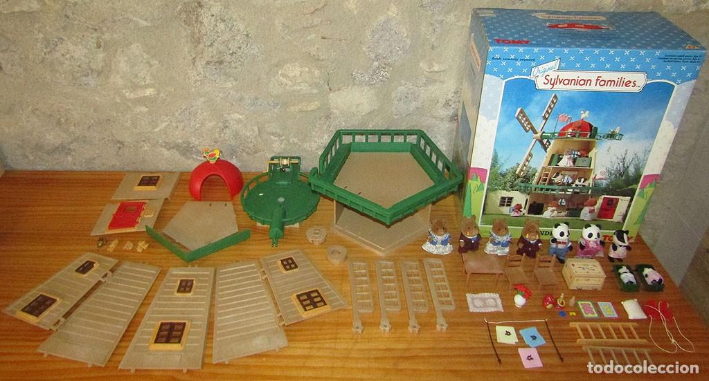Mu&ntilde;ecas modernas: SYLVANIAN FAMILIES VIEJO MOLINO WINDMILL OLD MILL 3177 TOMY 1989 NUEVO COMPLETO + EXTRAS