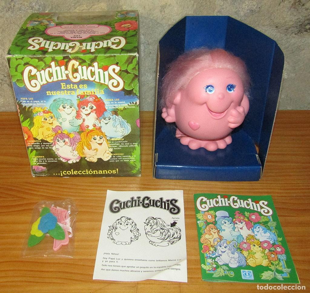 Mu&ntilde;ecas modernas: CUCHI CUCHIS: MAMA LUZ - NUEVA Y EN SU CAJA - FUNCIONANDO - 1984 - HASBRO - CON CUENTO Y CEPILLO
