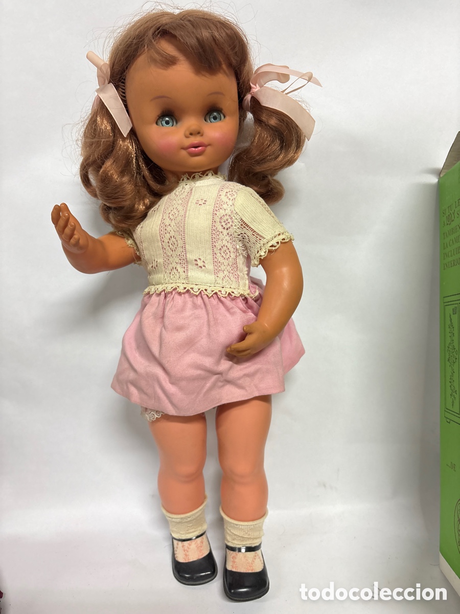 Mu&ntilde;ecas modernas: Mu&ntilde;eca italiana 1972 Titti mam&aacute; de Sabino doll, toda de origen,
