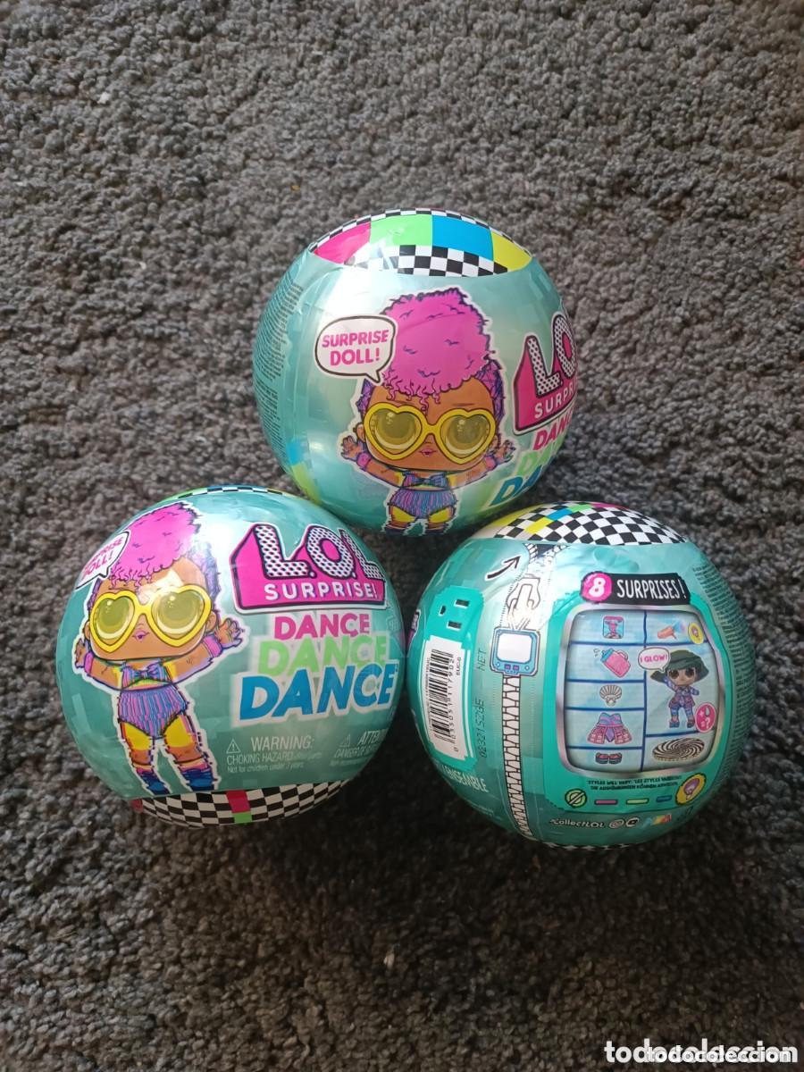 Mu&ntilde;ecas modernas: Tres bolas sin abrir de las mu&ntilde;ecas Lol surprise Dance Dance MGA mu&ntilde;eca y ocho sorpresas