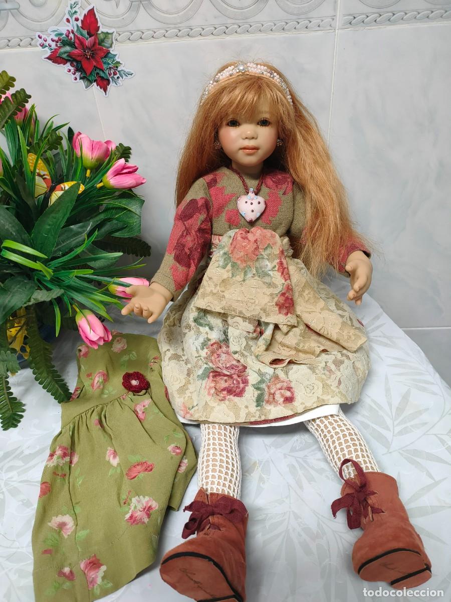 Mu&ntilde;ecas modernas: MU&Ntilde;ECA ANNETTE HIMSTEDT ORIGINAL. VINILO. ALEMANA. Ed. A&ntilde;os1990. 60 CM. VINILO CALIDAD. PELO NATURAL