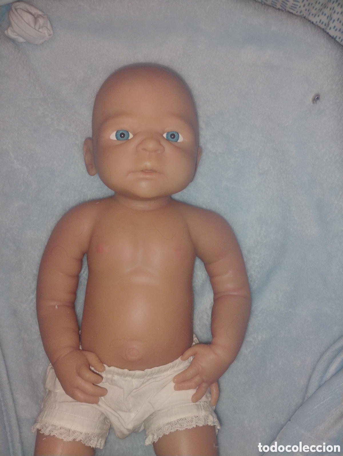 Mu&ntilde;ecas modernas: &diams;Beb&eacute; Reborn de Silicona Pura Maciza (40 cm / 5 kg) - &iexcl;Impecable!