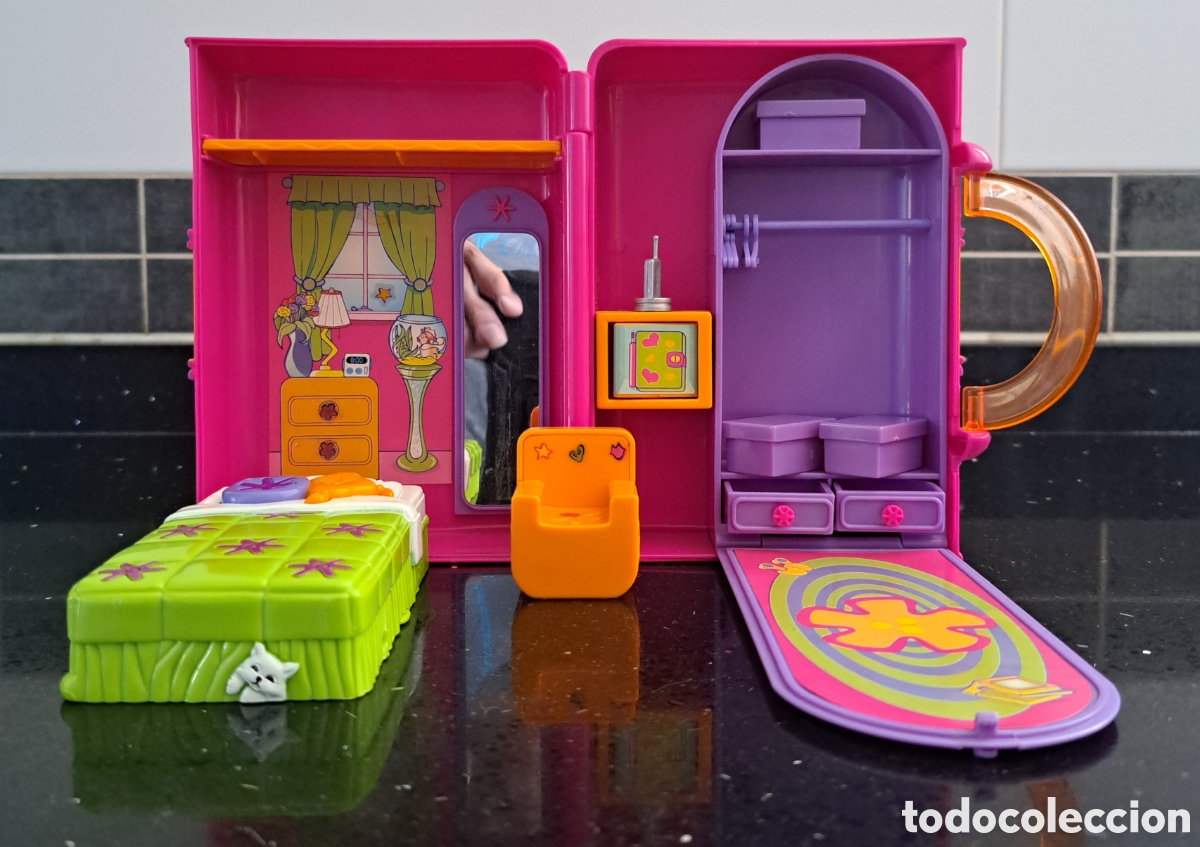 Mu&ntilde;ecas modernas: POLLY POCKET DORMITORIO ORIGINAL A&Ntilde;OS 90