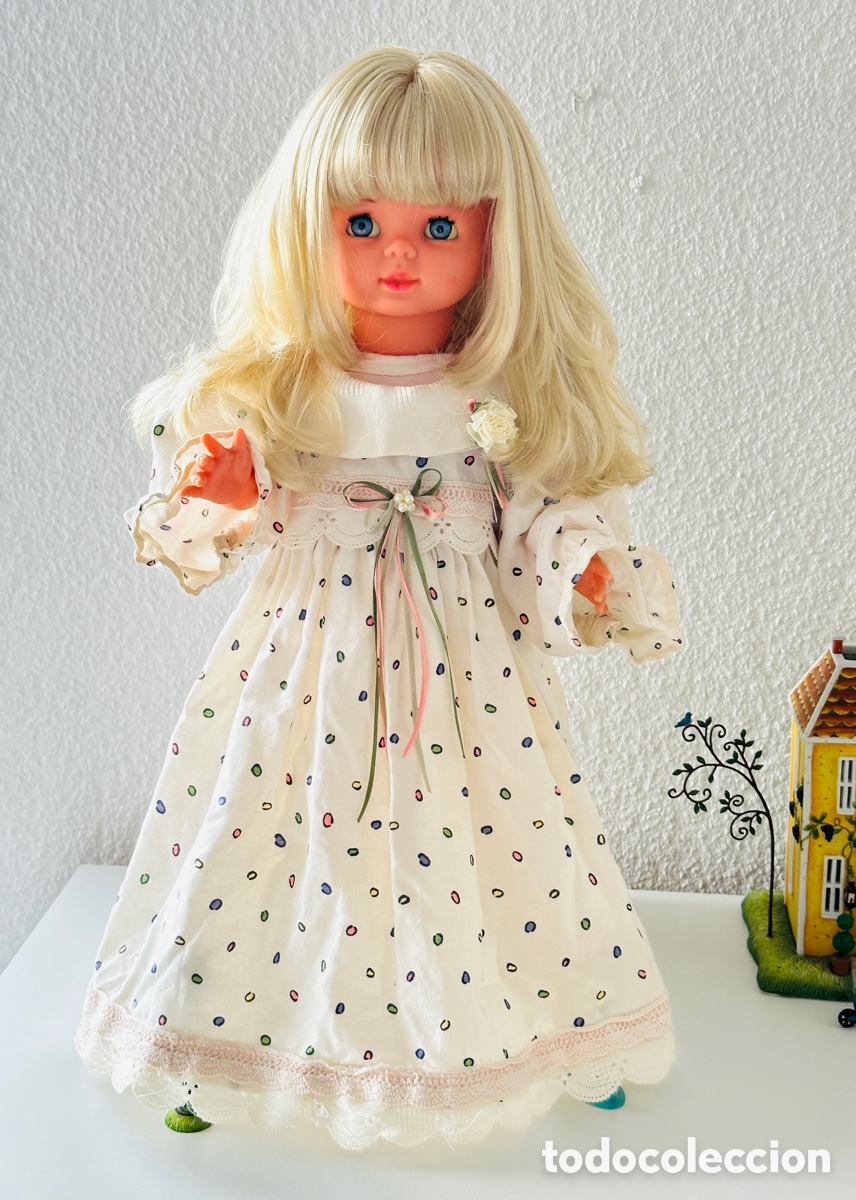 Mu&ntilde;ecas modernas: Mu&ntilde;eca Schildkr&ouml;t Bettina 51 cm a&ntilde;os 70 OZEN ojos durmientes