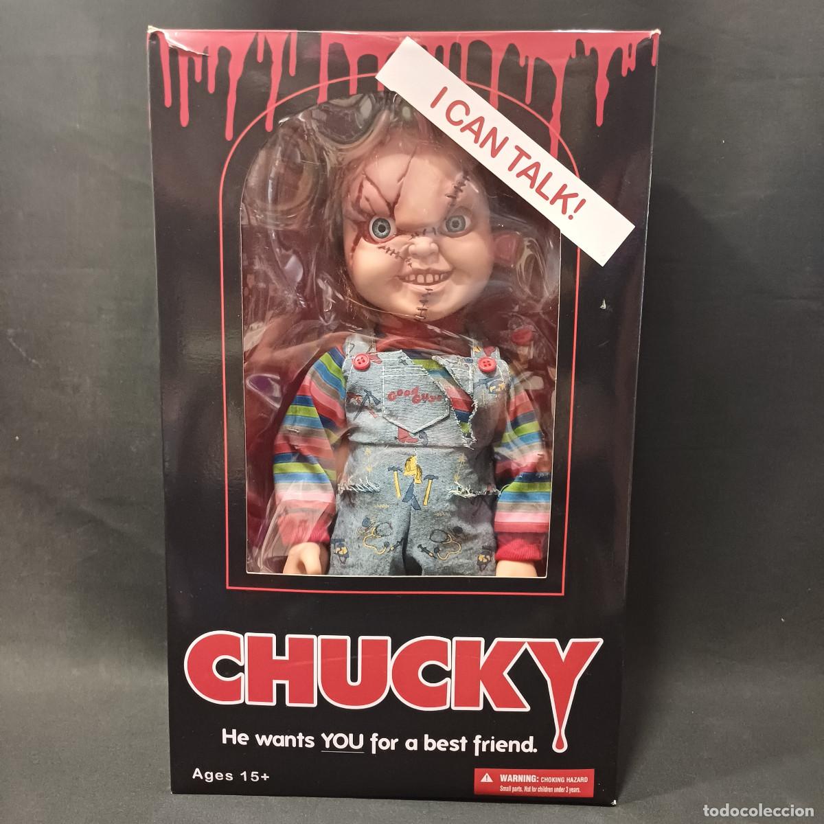 Mu&ntilde;ecas modernas: MU&Ntilde;ECO TERROR CHUCKY/MEZCO TOYZ SONORO.
