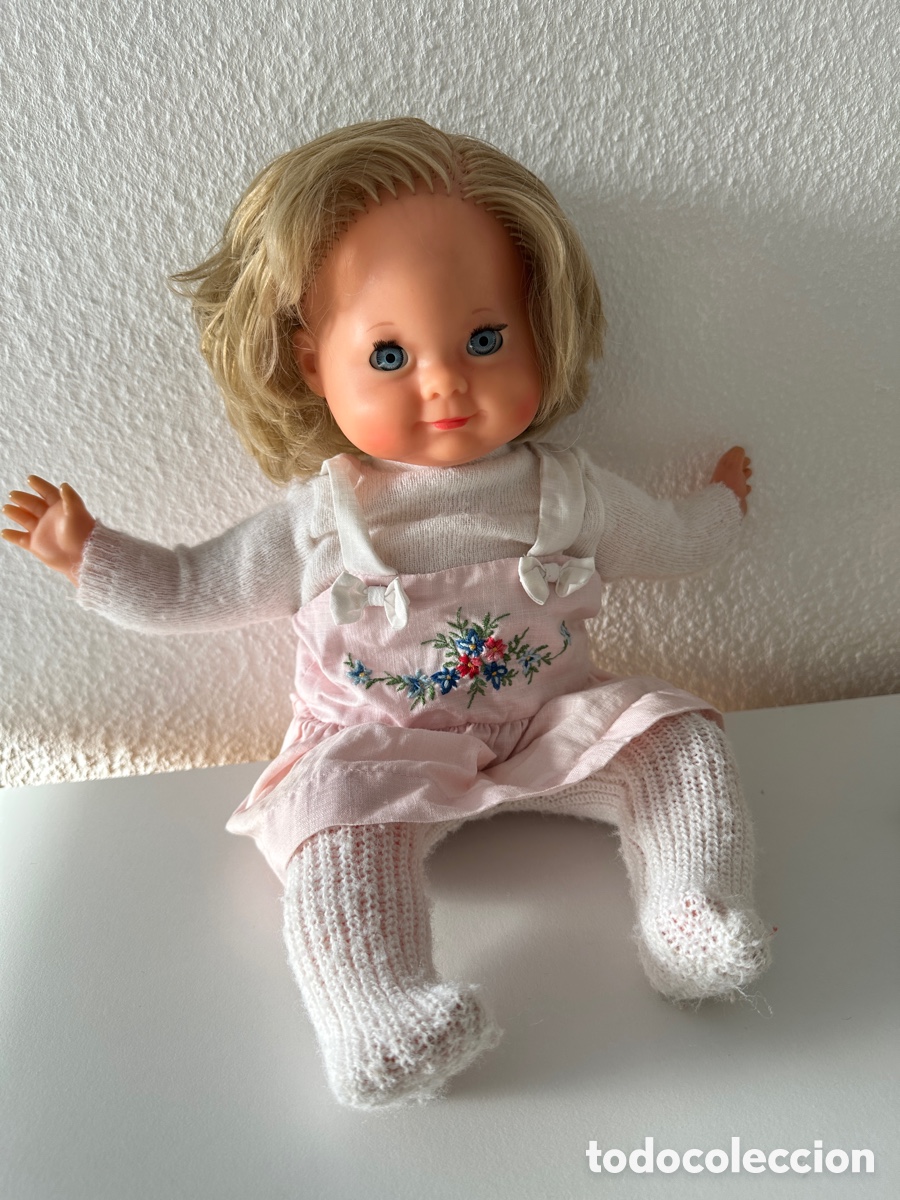 Mu&ntilde;ecas modernas: Mu&ntilde;eca Schildkr&ouml;t Schlummerle vintage 44 cm ojos durmientes