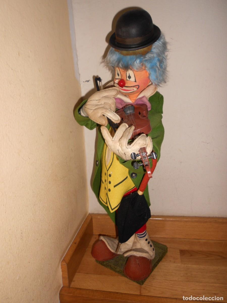 Mu&ntilde;ecas modernas: PAYASO de TRAPO Tocando el Violin / Grande 60 cm de Alto - DISPONGO de mas MU&Ntilde;ECAS - 1&euro;y+