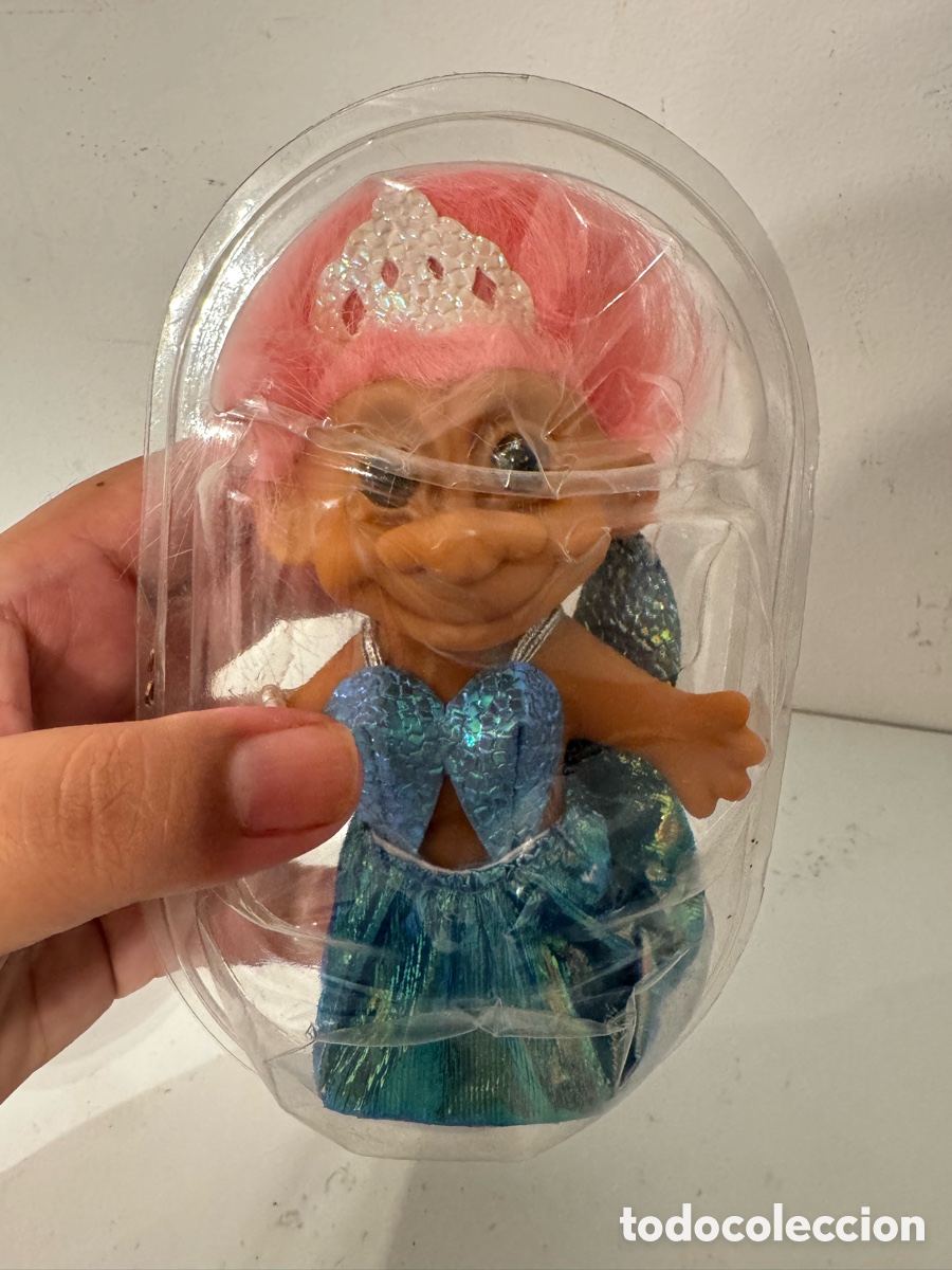Mu&ntilde;ecas modernas: Troll Sirena Vintage Russ Berrie 90s