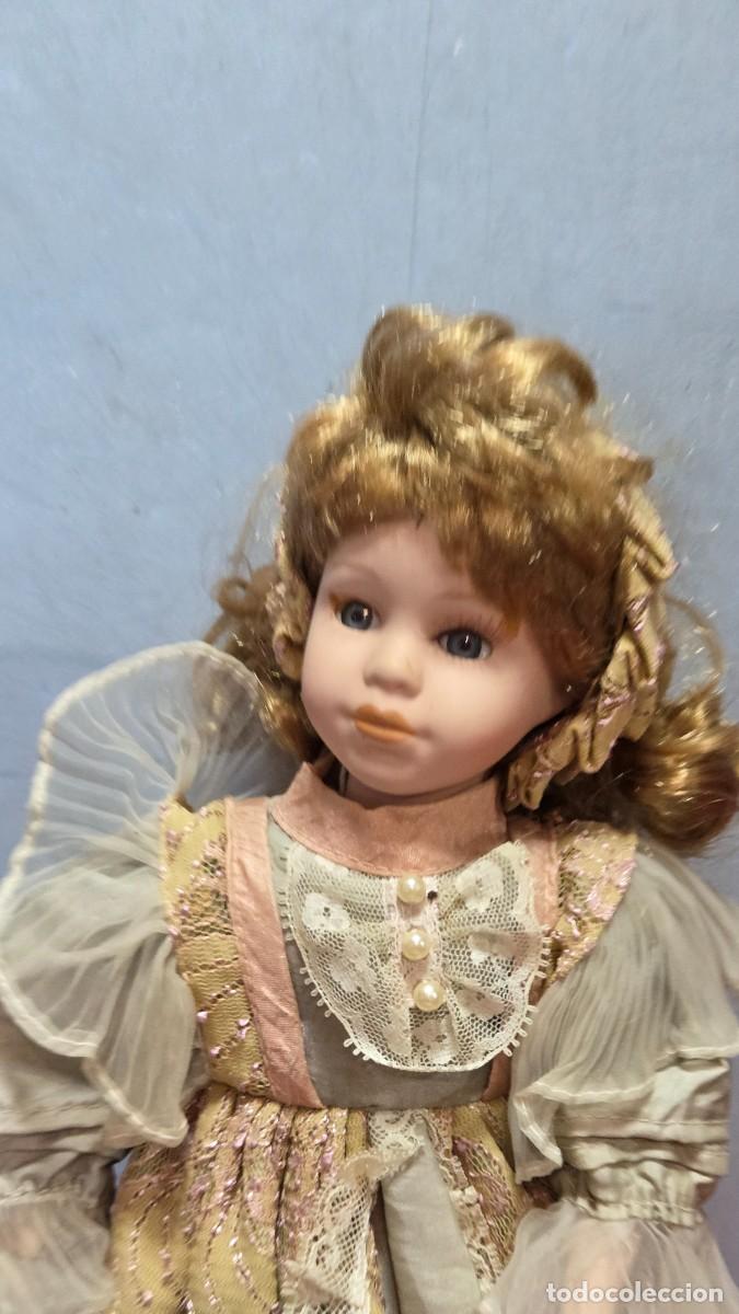 Mu&ntilde;ecas modernas: mu&ntilde;eca de coleccion de porcelana - Foto 3