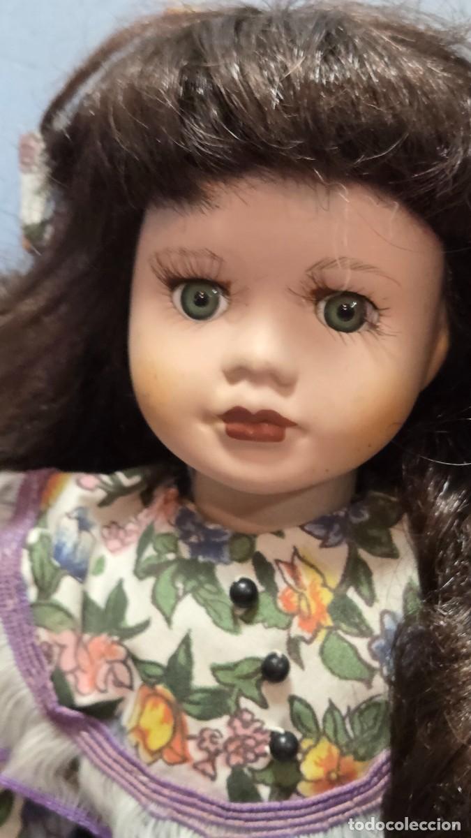 Mu&ntilde;ecas modernas: mu&ntilde;eca de coleccion de porcelana - Foto 4