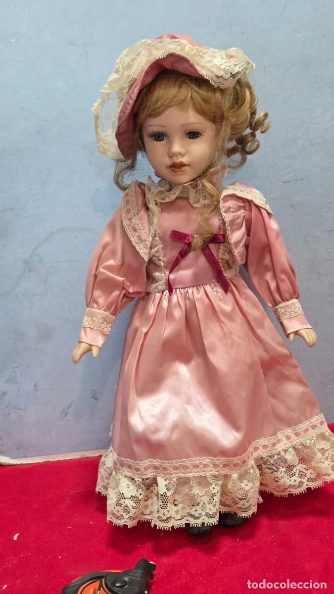 Mu&ntilde;ecas modernas: mu&ntilde;eca de coleccion de porcelana - Foto 2