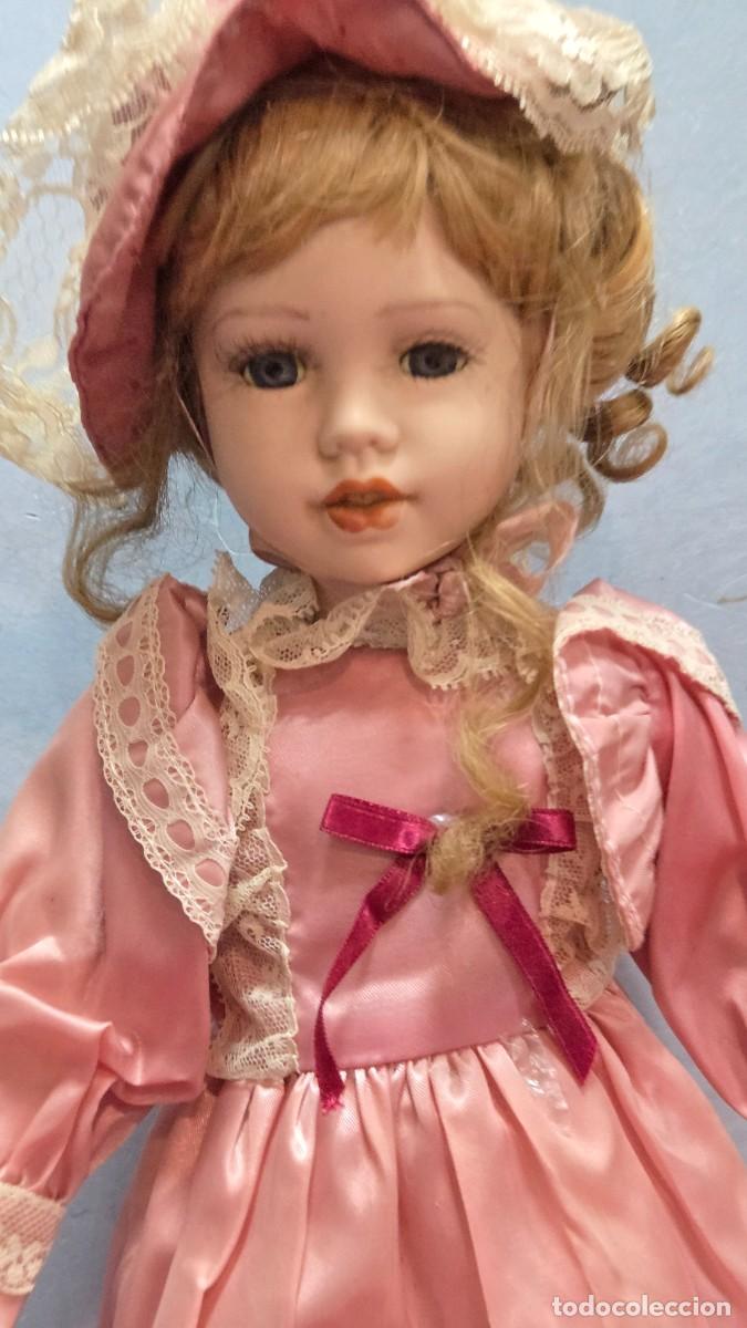 Mu&ntilde;ecas modernas: mu&ntilde;eca de coleccion de porcelana - Foto 3