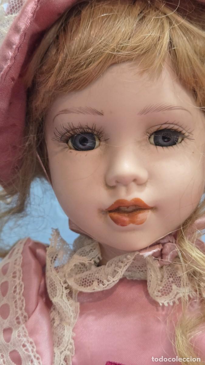Mu&ntilde;ecas modernas: mu&ntilde;eca de coleccion de porcelana - Foto 4