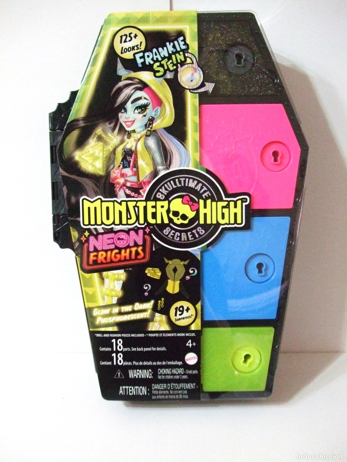 Poup&eacute;es Modernes: MU&Ntilde;ECA FRANKIE STEIN MONSTER HIGH G3 SKULLTIMATE SECRETS NEON FRIGHTS MATTEL 2023 DOLL ATAUD
