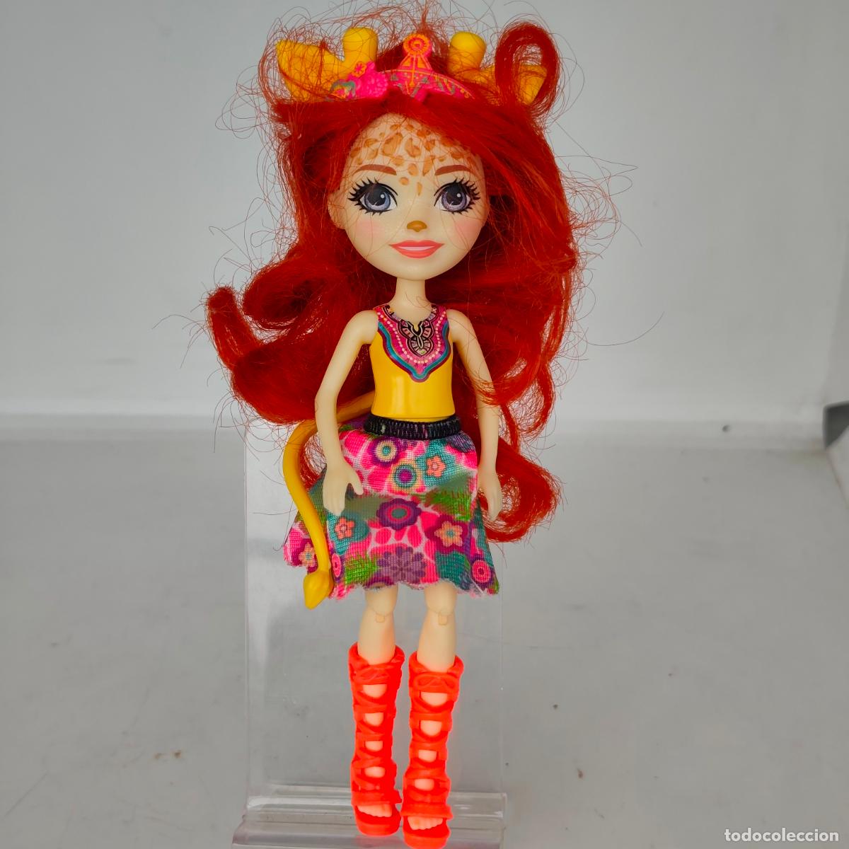 Mu&ntilde;ecas modernas: mu&ntilde;eca guillian jirafa giraffe de la colecci&oacute;n Enchantimals de Mattel