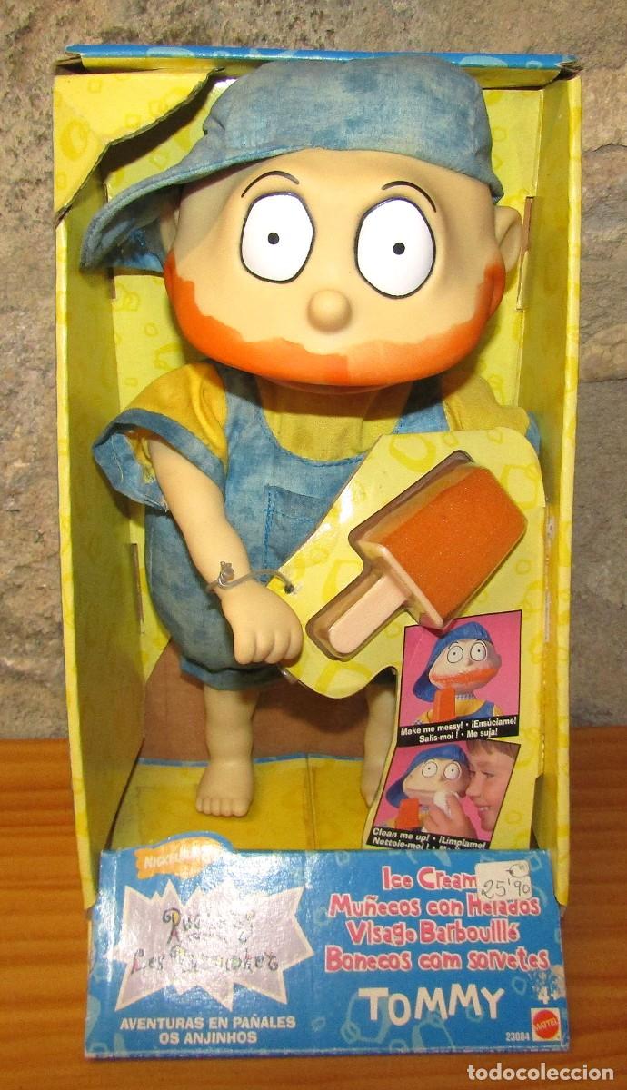 Mu&ntilde;ecas modernas: ANTIGUO MU&Ntilde;ECO TOMMY HELADO RUGRATS MATTEL 1998 NUEVO Y EN SU CAJA ICE CREAM FACE