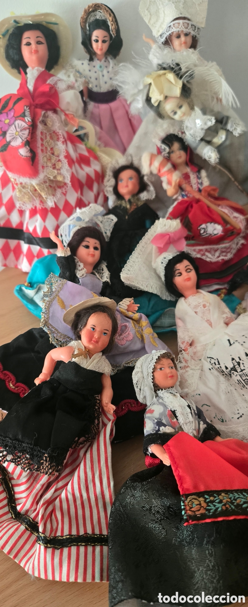 Mu&ntilde;ecas modernas: Lote 12 mu&ntilde;ecas antiguas de celuloide - Foto 4