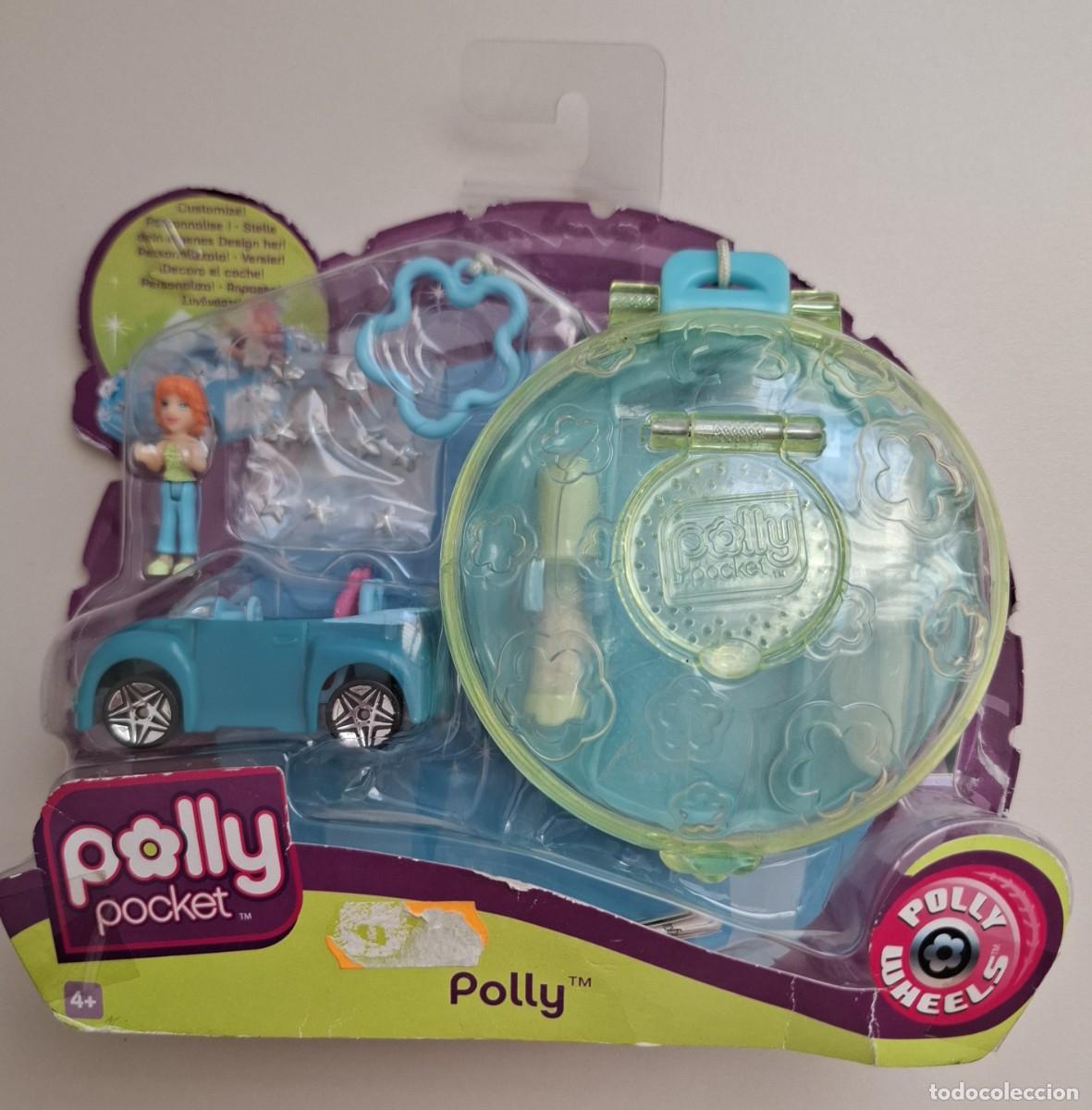 Mu&ntilde;ecas modernas: 2008 Polly Pocket Wheels: mu&ntilde;eca, coche y estuche NUEVO