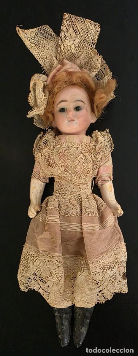 Mu&ntilde;ecas modernas: Mu&ntilde;eca Antigua de Colecci&oacute;n con Cabeza de Porcelana o Biscuit &ndash; 1920-30