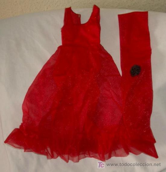 vestido de fantasía rojo de nancy,años - Compra venta en todocoleccion
