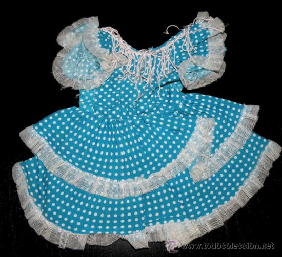 Mu&ntilde;ecas Nancy y Lucas: NANCY - ROPA ORIGINAL DE NANCY - VESTIDO GITANA AZUL - ORIGINAL - Foto 1