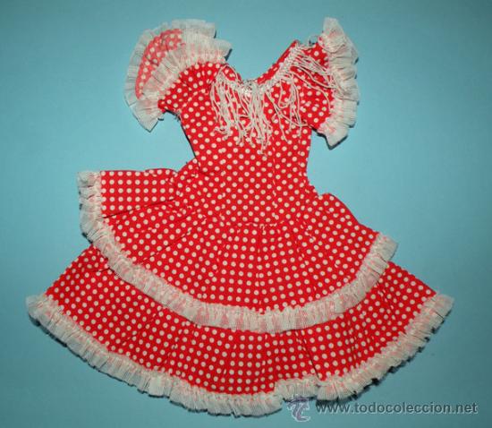 Mu&ntilde;ecas Nancy y Lucas: NANCY - ROPA ORIGINAL NANCY - VESTIDO GITANA ROJO - ORIGINAL - Foto 1