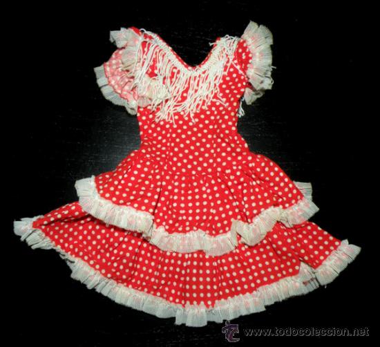 Mu&ntilde;ecas Nancy y Lucas: NANCY - ROPA ORIGINAL DE NANCY - VESTIDO DE GITANA ROJO - - Foto 1