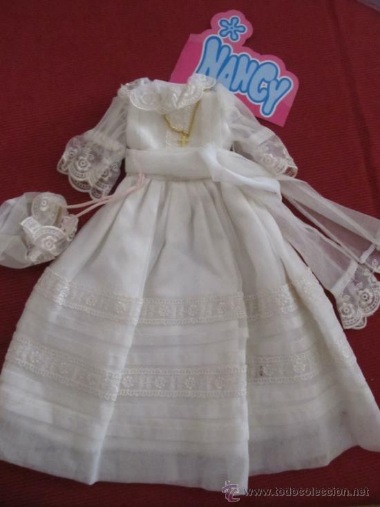 Mu&ntilde;ecas Nancy y Lucas: M69 VESTIDO DE NANCY COMUNION CON BOLSITO CAJA 2 REF 4 - Foto 1