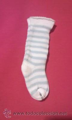 Mu&ntilde;ecas Nancy y Lucas: Nancy calcetines rayas blanco y azul. Nuevos. - Foto 1