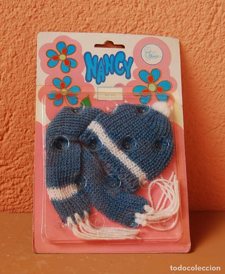 Mu&ntilde;ecas Nancy y Lucas: Nancy blister Gorro y bufanda azul 80122 - Foto 1