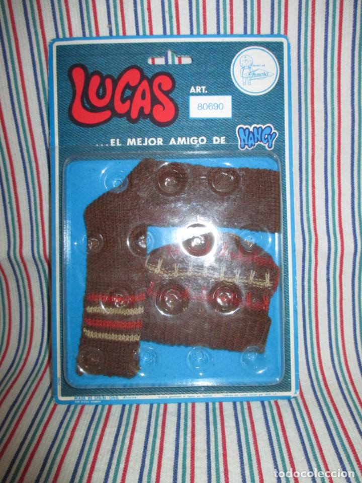 Mu&ntilde;ecas Nancy y Lucas: NANCY Y LUCAS ANTIGUO BLISTER GORRO Y BUFANDA - Foto 1