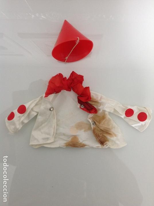Mu&ntilde;ecas Nancy y Lucas: Complementos mu&ntilde;eca Lissi. Conjunto camisa y gorro de payaso - Foto 1