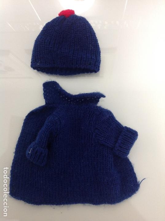 Mu&ntilde;ecas Nancy y Lucas: Complementos mu&ntilde;eca Nancy. Conjunto lana invierno azul - Foto 2